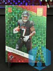 2023 Donruss Elite BIJAN ROBINSON RC #104 GREEN DISCO Atlanta Falcons